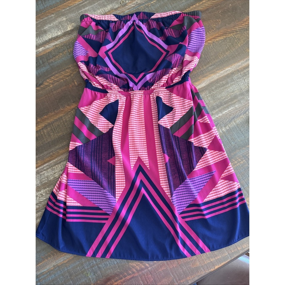 Express Vintage Pink & Purple Chevron Dress Size Med.